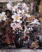 Nikolay Fechin Daisy and  lily oil painting
